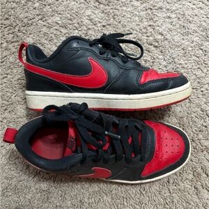 Nike Kids Black and Red Sneakers